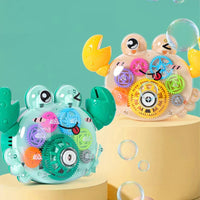 HKM-848723 Crab-Shaped Electric Bubble Machine Toy with Music for Kids 2 Years and Up