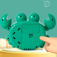 HKM-848723 Crab-Shaped Electric Bubble Machine Toy with Music for Kids 2 Years and Up