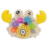 HKM-848723 Crab-Shaped Electric Bubble Machine Toy with Music for Kids 2 Years and Up