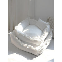 HKM-848851 Super Comfy Princess Dog Bed Sofa Pet Kennel House Mat for Small Dogs Cat Teddy