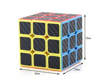 HKM-849043 Carbon Fiber 3x3 Magic Cube Puzzle - Smooth Speed Cube for Brain Teasing Fun