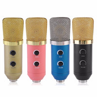 HKM-849171 Reverberation Condenser Microphone with USB Power Supply and Desktop Stand, Model MK-F100TL