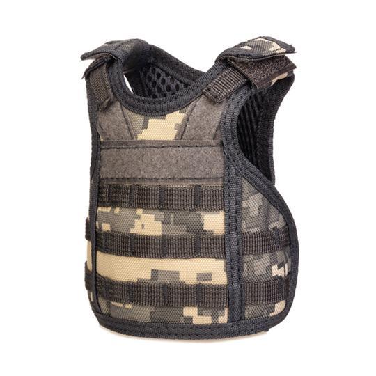 HKM-849235 Mini Vest Beverage Cooler for Canned Drinks and Bottled Beverages, Adjustable Tactical Design, Perfect for Parties