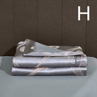 HKM-849299 Light Luxury Cotton Silk Embroidered Quilt Set for Summer Air Conditioning - Multiple Sizes Available