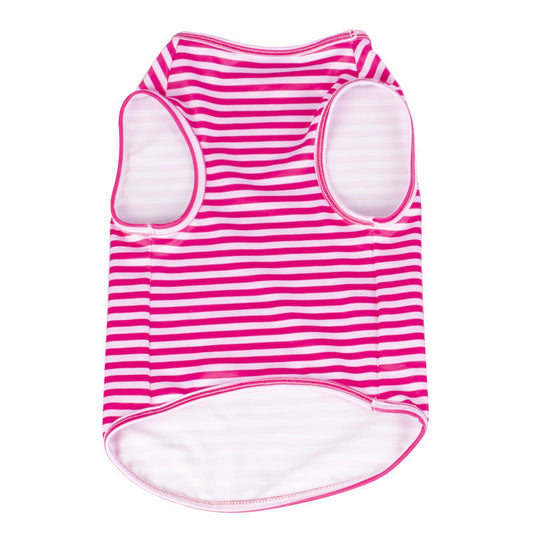 HKM-849875 Comfortable and Breathable Striped Dog Vest in Various Colors and Sizes