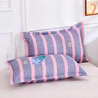 HKM-849939 Aloe Cotton Pillowcase - Pastoral Style, 48x74cm, Universal for All Seasons