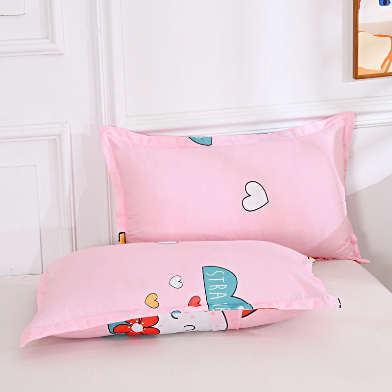 HKM-849939 Aloe Cotton Pillowcase - Pastoral Style, 48x74cm, Universal for All Seasons