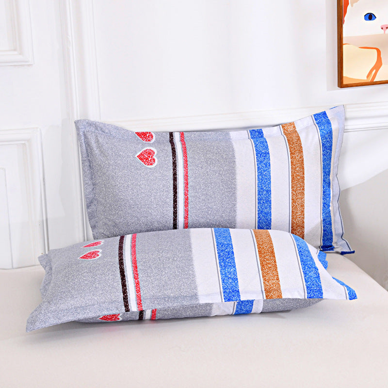 HKM-849939 Aloe Cotton Pillowcase - Pastoral Style, 48x74cm, Universal for All Seasons