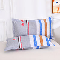 HKM-849939 Aloe Cotton Pillowcase - Pastoral Style, 48x74cm, Universal for All Seasons