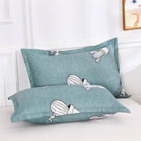 HKM-849939 Aloe Cotton Pillowcase - Pastoral Style, 48x74cm, Universal for All Seasons