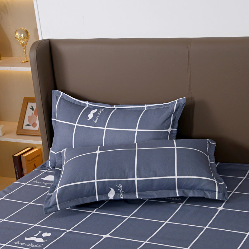 HKM-849939 Aloe Cotton Pillowcase - Pastoral Style, 48x74cm, Universal for All Seasons