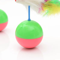 HKM-850067 Mouse tumbler real rabbit cat toy