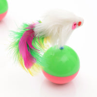 HKM-850067 Mouse tumbler real rabbit cat toy