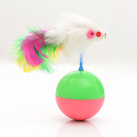 HKM-850067 Mouse tumbler real rabbit cat toy