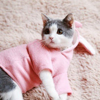 HKM-850195 Bichon Teddy Rabbit Ear Sweatshirt for Dogs - Stretch Knit, Multiple Sizes Available