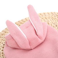 HKM-850195 Bichon Teddy Rabbit Ear Sweatshirt for Dogs - Stretch Knit, Multiple Sizes Available