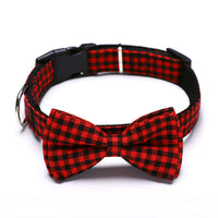 HKM-850323 British Plaid Pet Bow Tie Collar Cat Dog Traction Bow Tie