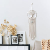HKM-850323 Handmade Cotton Rope Dream Catcher Tree Tapestry - European Style, 73x18cm