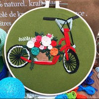 HKM-850451 Handmade Creative Embroidery Kit - Landscape Patterns with Cotton and Linen Material