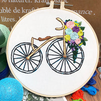 HKM-850451 Handmade Creative Embroidery Kit - Landscape Patterns with Cotton and Linen Material