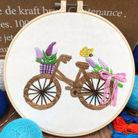 HKM-850451 Handmade Creative Embroidery Kit - Landscape Patterns with Cotton and Linen Material