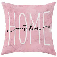 HKM-850515 Cherry Blossom Design Short Velvet Cushion Cover, 45x45cm, Stylish Home Decor