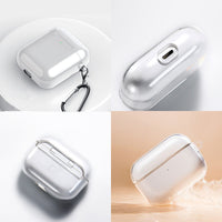 HKM-850515 Waterproof Striped Bluetooth Earphone Case Cover Compatible with AirPods 1/2