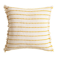 HKM-850579 Minimalist Retro Striped Pillow Cover with Geometric Patterns in Various Colors