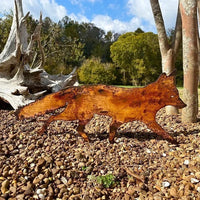 HKM-850707 Charming Fox Outdoor Resin Plug-in Decoration - Available in Large, Medium, and Small Sizes