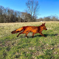 HKM-850707 Charming Fox Outdoor Resin Plug-in Decoration - Available in Large, Medium, and Small Sizes