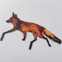 HKM-850707 Charming Fox Outdoor Resin Plug-in Decoration - Available in Large, Medium, and Small Sizes