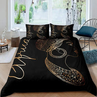 HKM-850771 African-Inspired Digital Print Three-Piece Bedding Set with Duvet Cover and Pillowcases