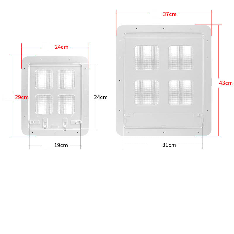 HKM-850771 Inward and Outward Control Plastic Screen Door for Pets - Small and Large Sizes Available