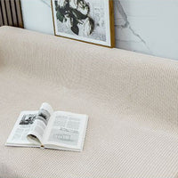 HKM-850835 Universal Sofa Cover Towel in Cotton and Linen - Double-Sided, Available in Various Colors and Sizes