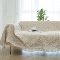 HKM-850835 Universal Sofa Cover Towel in Cotton and Linen - Double-Sided, Available in Various Colors and Sizes