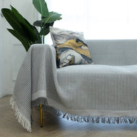 HKM-850835 Universal Sofa Cover Towel in Cotton and Linen - Double-Sided, Available in Various Colors and Sizes