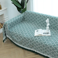 HKM-850835 Universal Sofa Cover Towel in Cotton and Linen - Double-Sided, Available in Various Colors and Sizes