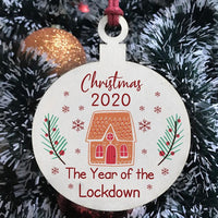 HKM-850899 Personalized Wooden Christmas Tree Ornaments with Custom Quotes for Unique Holiday Decor