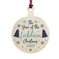 HKM-850899 Personalized Wooden Christmas Tree Ornaments with Custom Quotes for Unique Holiday Decor