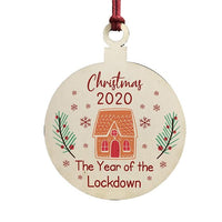 HKM-850899 Personalized Wooden Christmas Tree Ornaments with Custom Quotes for Unique Holiday Decor
