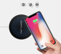 HKM-851027 Ultra-Thin Tempered Glass Wireless Charger with Over-Temperature and Overcurrent Protection, Qi Standard