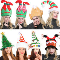 HKM-851219 Christmas Party Cap and Trousers Set for Festive Celebrations and Gifting