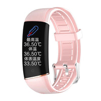 HKM-851283 Smart Bracelet Watch with Heart Rate Monitor, Blood Pressure Tracker, and Pedometer - Compatible with iPhone and Android