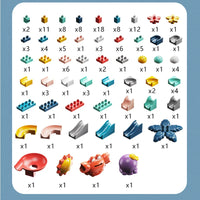 HKM-851347 152 PCS Crab Rolling Ball Sliding Track Building Block Set for Kids - Educational Construction Toy for Ages 3 and Up