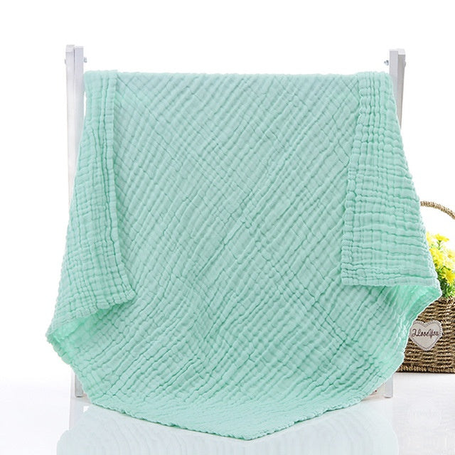 HKM-851347 Soft Plain Gauze Bath Towel for Casual Use – 110x110cm