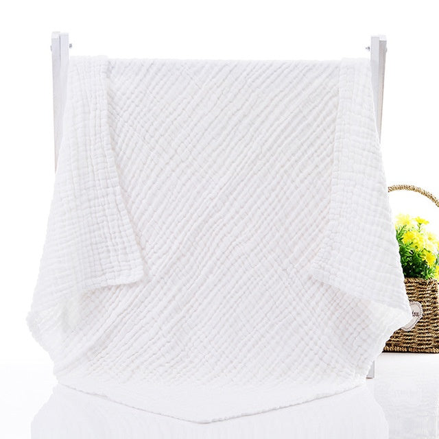 HKM-851347 Soft Plain Gauze Bath Towel for Casual Use – 110x110cm