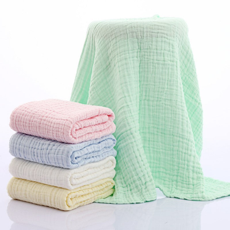HKM-851347 Soft Plain Gauze Bath Towel for Casual Use – 110x110cm