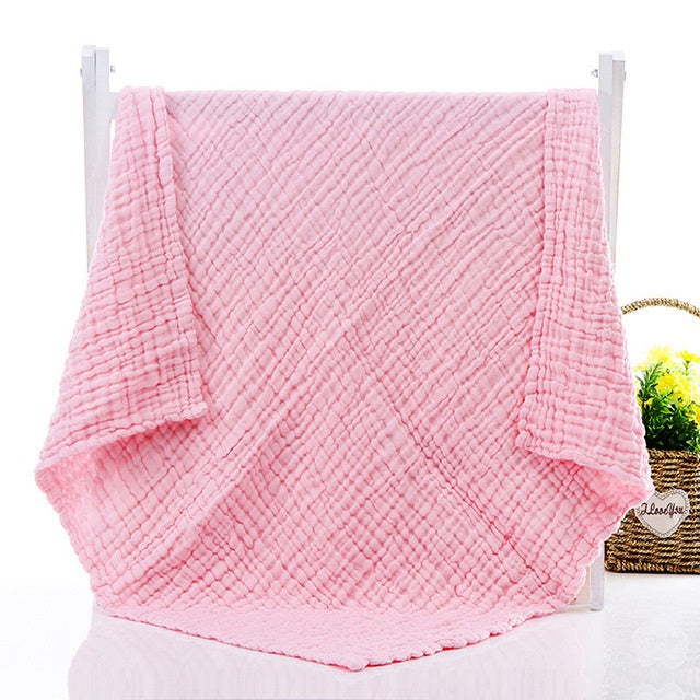 HKM-851347 Soft Plain Gauze Bath Towel for Casual Use – 110x110cm