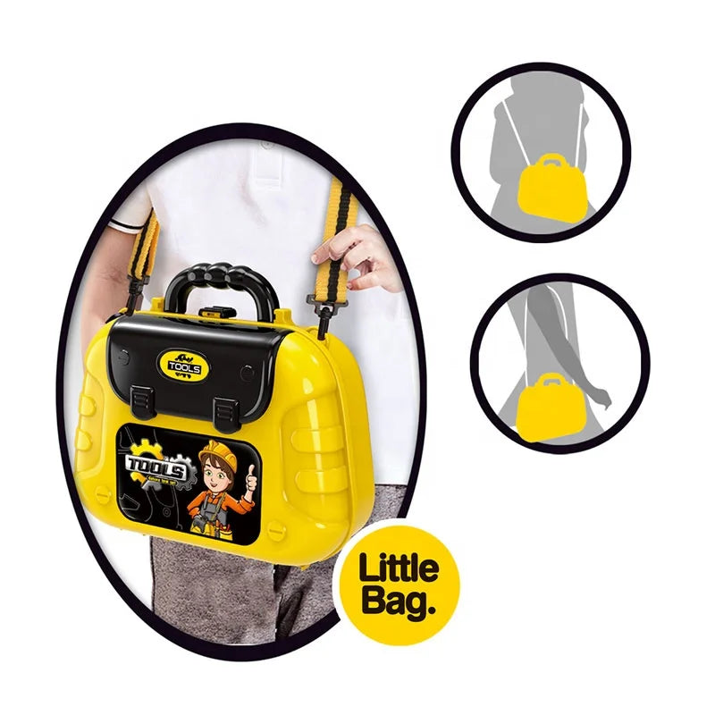 KTX-851603 Children's Pretend Play Backpack Tool Set for Ages 2 to 7 - Fun Repair Toy Kit