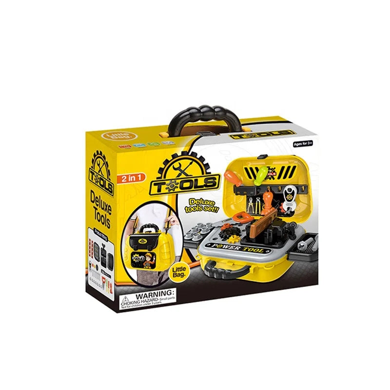 KTX-851603 Children's Pretend Play Backpack Tool Set for Ages 2 to 7 - Fun Repair Toy Kit